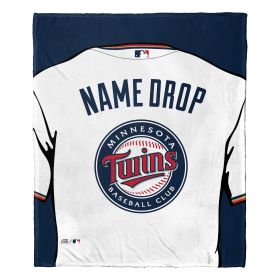 [Personalization Only] OFFICIAL MLB Jersey Personalized Silk Touch Throw Blanket - Twins