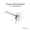 TA-001 360°Rotation UV 45-230MHz/470-860MHz 15-22dB Outdoorn Antenna Black