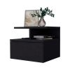 Mason Black 1-Drawer Floating Nightstand