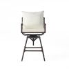 Iron BAR STOOL W/CUSHIONS