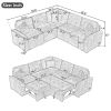 82.6" L-shape Sofa Bed Pull-out Sleeper Sofa with Wheels, USB Ports, Power Sockets for Living Room (SG001230AA), Khaki