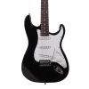 Rosewood Fingerboard Electric Guitar Black w/ White