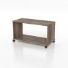 TV Cart for Flatscreen TVs up to 32", Rustic Weathered Oak Finish