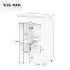 20" Bathroom Vanity with Sink, Bathroom Cabinet with Soft Closing Door, Storage Rack and Adjustable Shelve, White