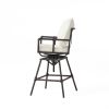 Iron BAR STOOL W/CUSHIONS