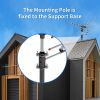 TA-001 360°Rotation UV 45-230MHz/470-860MHz 15-22dB Outdoorn Antenna Black