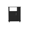 Lower Microwave Cabinet Kit, Black Wengue Finish