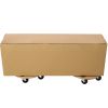 Furniture Moving Dolly, Heavy Duty Wood Rolling Mover with Wheels for Piano Couch Fridge Heavy Items, Securely Holds 500 Lbs (2pcs 15" Round Platform)