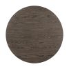 Brown Wood Finish Round Counter Height Table 1pc Black Metal Frame Rustic Style Dining Kitchen Furniture