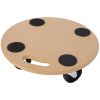 Furniture Moving Dolly, Heavy Duty Wood Rolling Mover with Wheels for Piano Couch Fridge Heavy Items, Securely Holds 500 Lbs (2pcs 15" Round Platform)