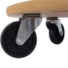 Furniture Moving Dolly, Heavy Duty Wood Rolling Mover with Wheels for Piano Couch Fridge Heavy Items, Securely Holds 500 Lbs (2pcs 15" Round Platform)