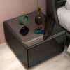 Smart Side Table with Built in Fridge, Wireless charging, Power socket and Human sensor light